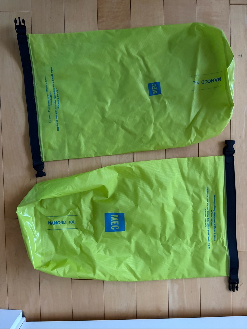 2 MEC Nano 3D Dry Bags 10L